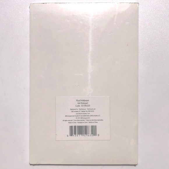 🦋 K&Company Studio112 Notepad 70 sheets 4 x 6 ruled Floral Wallpaper 30-596320 - Picture 4 of 5